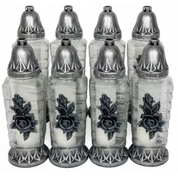 ZNICZ RÓŻA  - 033 ( 1 opakowanie 8 szt. )